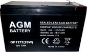 Аккумулятор для ИБП AGM Battery GP 1272 F2 (12В/7 А·ч)