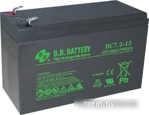 Аккумулятор для ИБП B.B. Battery BC7.2-12 (12В/7 А·ч) 
