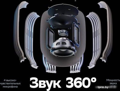 Умная колонка SberDevices SberBoom (лунный серый) 