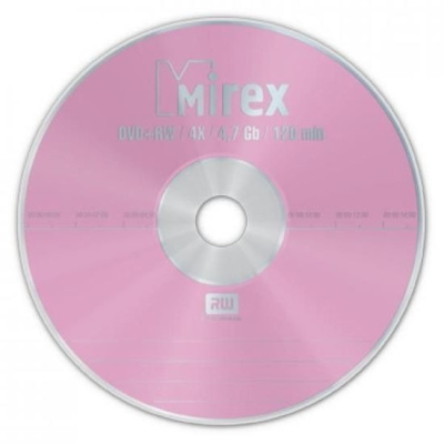 DVD+RW диск Mirex 4.7Gb 4x Mirex конверт UL130022A4C 