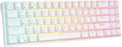 Клавиатура Royal Kludge RK71 RGB (белый, RK Red) 
