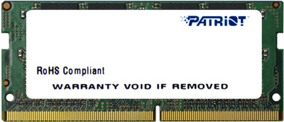 Оперативная память Patriot Signature Line 4GB DDR3 SODIMM PC3-12800 [PSD34G160081S] 