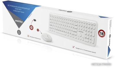 Клавиатура + мышь SmartBuy SBC-666395AG-W 