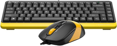 Офисный набор A4Tech Fstyler F1110 (черный/желтый) 