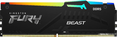Оперативная память Kingston FURY Beast RGB 16ГБ DDR5 5600 МГц KF556C40BBA-16 