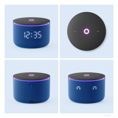 Умная колонка Яндекс Станция Мини 3 Про (синий) 