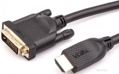 Кабель VCOM CG484GD-10M HDMI - DVI (10 м, черный) 