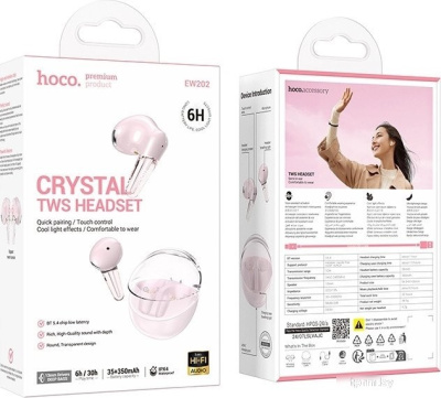 Наушники Hoco EW202 (розовый) 
