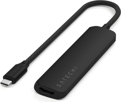 Док-станция Satechi 7-in-1 USB-C Slim Multiport Adapter with Ethernet ST-P7SK (черный) 