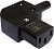 Коннектор Lanmaster LAN-IEC-320-C13/90 