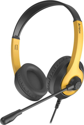Наушники A4Tech Fstyler FH100U (черный/желтый) 