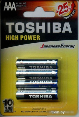 Toshiba Alkaline LR03 4BP 