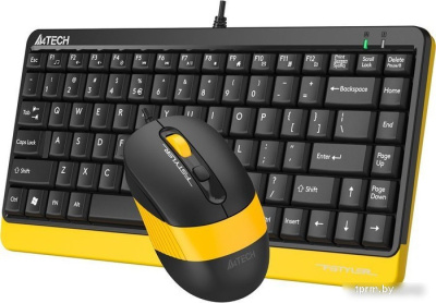 Офисный набор A4Tech Fstyler F1110 (черный/желтый) 