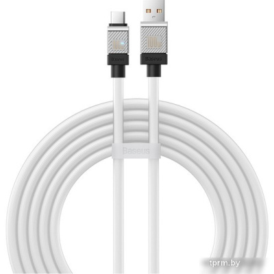 Кабель Baseus CoolPlay Series USB Type-A - USB Type-C (2 м, белый) 