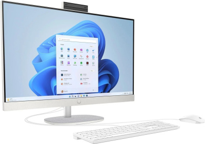 HP 27 AIO/ i5-1334U/ 27 FHD IPS AG 300nits/ Iris Xe/ 16GB/ 512GB/ DOS/ HP 125 USB kbd+mouse/ ENG/ Shell White моноблок B6RQ9EA 