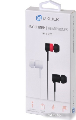 Наушники Oklick HP-S-220 (красный/черный) 