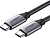 Кабель Ugreen US161 50751 USB Type-C - USB Type-C (1.5 м, черный/серый) 