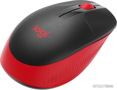Мышь Logitech M190 (черный/красный) 