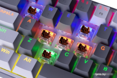 Клавиатура Redragon Fizz (серый/белый) 