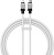 Кабель Baseus CoolPlay Series USB Type-C - Lightning (1 м, белый) 