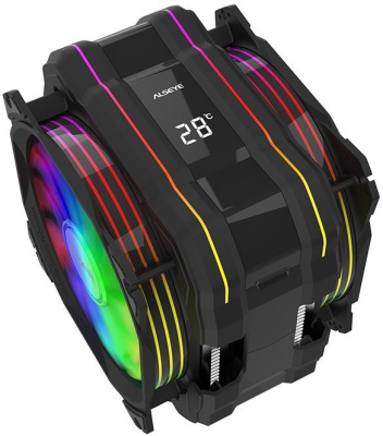 Кулер для процессора ALSEYE M120D Plus (черный) 