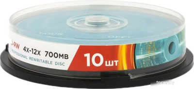 CD-RW диск Mirex 700Mb 12х UL121002A8L (10 шт.) 