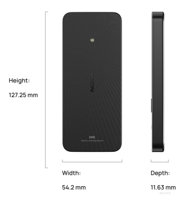 Кнопочный телефон Nokia 215 4G (2024) Dual SIM TA-1613 (черный) 