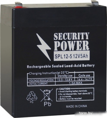 Аккумулятор для ИБП Security Power SPL 12-5 F2 (12В/5 А·ч) 