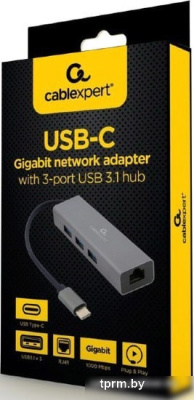 USB-хаб Cablexpert A-CMU3-LAN-01 