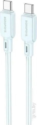 Кабель Borofone BX94 USB Type-C - USB Type-C (1 м, голубой) 