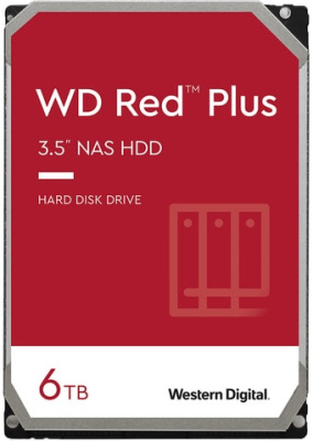 Жесткий диск WD Red Plus 6TB WD60EFPX 