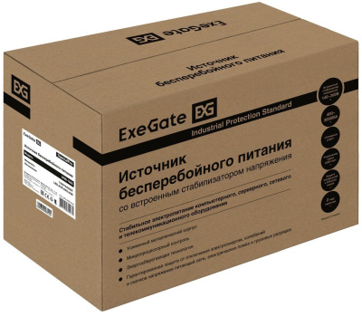 Источник бесперебойного питания ExeGate UNB-1500.LED.AVR.EURO.RJ.USB EP212521RUS 