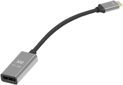 Адаптер VCOM CU480M USB Type-C - DisplayPort (0.15 м, серый) 