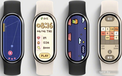 Фитнес-браслет Xiaomi Smart Band 8 (золотистый, с кремовым силиконовым ремешком, международная версия) 