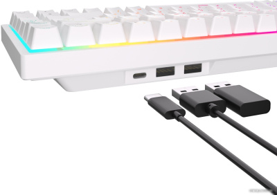 Клавиатура Royal Kludge RK84 RGB (белый, RK Brown) 