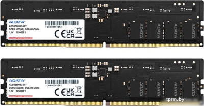Оперативная память ADATA 2x8ГБ DDR5 5600 МГц AD5U56008G-DT 