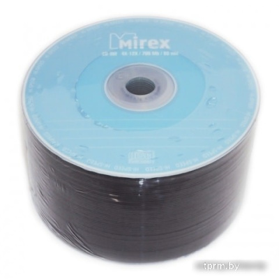 CD-RW диск Mirex 700Mb 12x Mirex в плёнке 50 шт. 