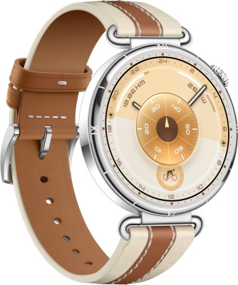 Huawei Watch GT 6 41 мм (серебристый, с коричневым кожаным ремешком, международная версия) 
