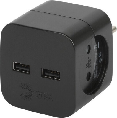 Разветвитель ЭРА SP-2-USB-B Б0049535