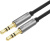 Кабель Ugreen AV119 10733 3.5 мм - 3.5 мм (1 м, черный/серый) 