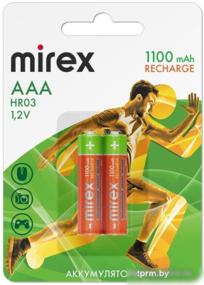 Mirex AAA 1100mAh 2 шт HR03-11-E2 