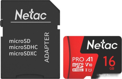 Карта памяти Netac P500 Extreme Pro 16GB NT02P500PRO-016G-R (с адаптером) 