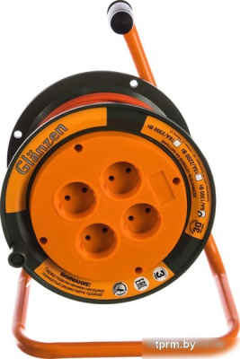Удлинитель Glanzen EB-30-002 (30 м, оранжевый) 