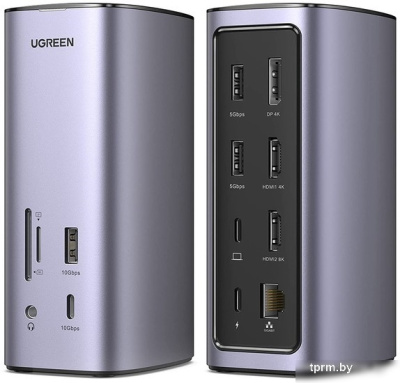 Док-станция Ugreen USB C Triple Display Docking Station 12-in-1 90325 