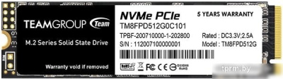 SSD Team MP33 PRO 512GB TM8FPD512G0C101 