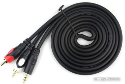 Кабель Linly Lighting Стереоминиджек - 2RCA (1.5 м, черный) 