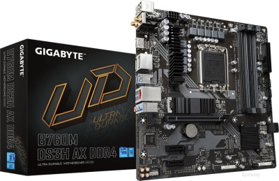 Материнская плата Gigabyte B760M DS3H AX DDR4 (rev. 1.x) 