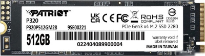 SSD Patriot P320 512GB P320P512GM28 