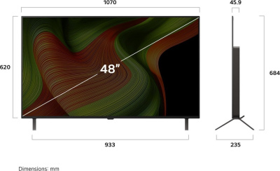 OLED телевизор LG OLED AI B5 OLED48B5RLA 
