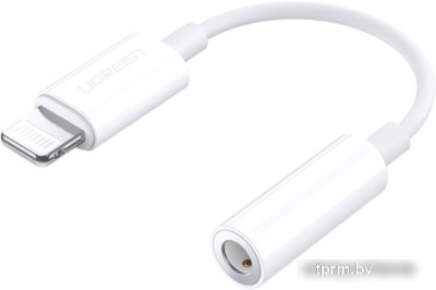 Адаптер Ugreen US212 30759 Lightning - 3.5 Jack (0.07 м, белый) 